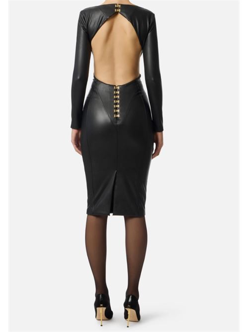 DRESS WITH CUT-OUT AND JEWEL HOOKS ELISABETTA FRANCHI | AB79557E2110 Nero